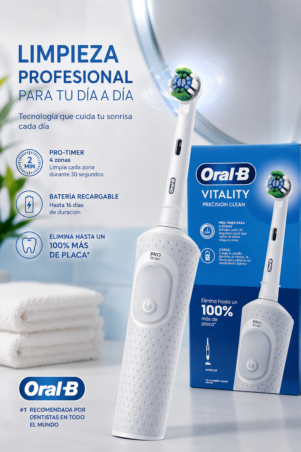 مسواک برقی اورال بی مدل Vitality Precision Clean