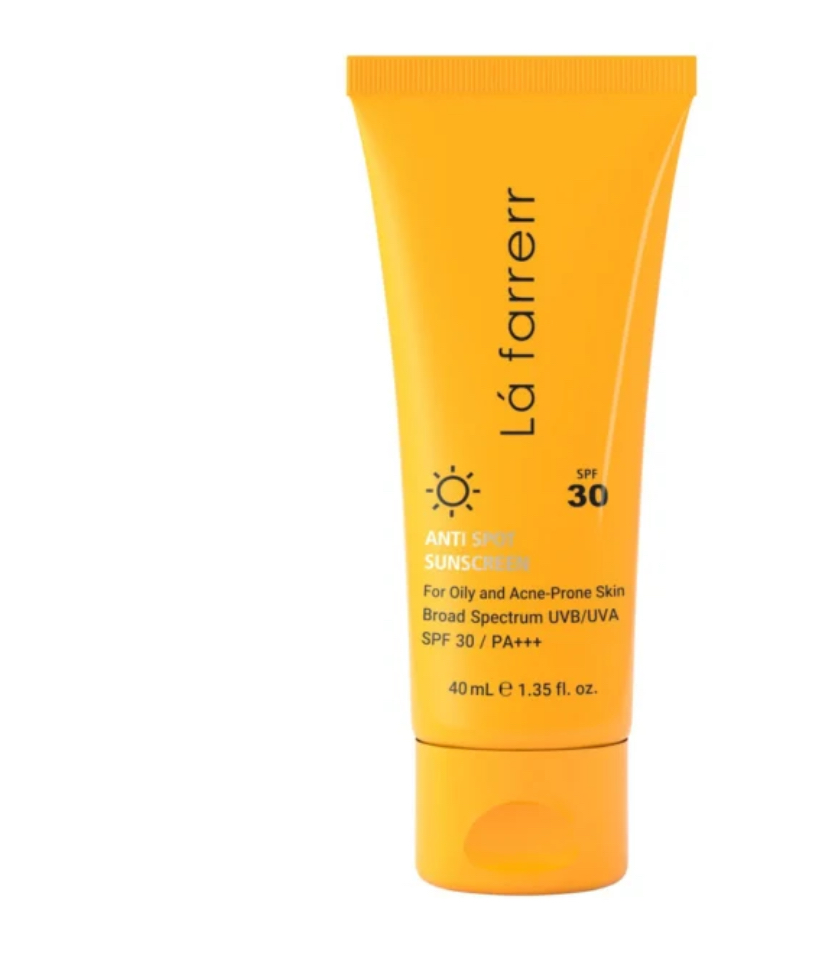 کرم ضد آفتاب بی رنگ لافارر مخصوص پوست چرب SPF30