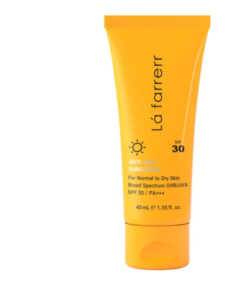 کرم ضد آفتاب بی رنگ لافارر مخصوص پوست خشک و معمولی SPF30