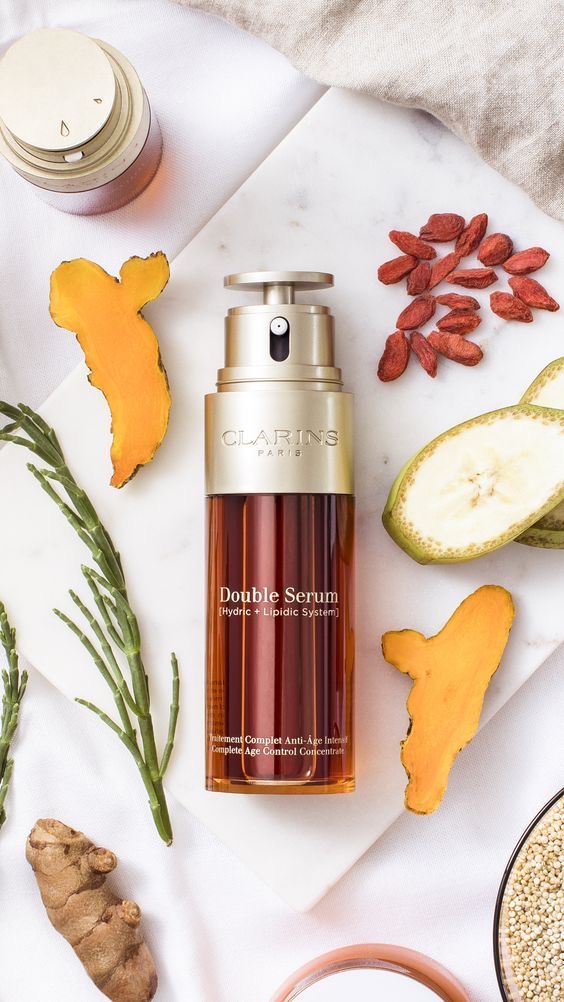 سرم جوانساز و ضد چروک کلارنس Clarins double serum