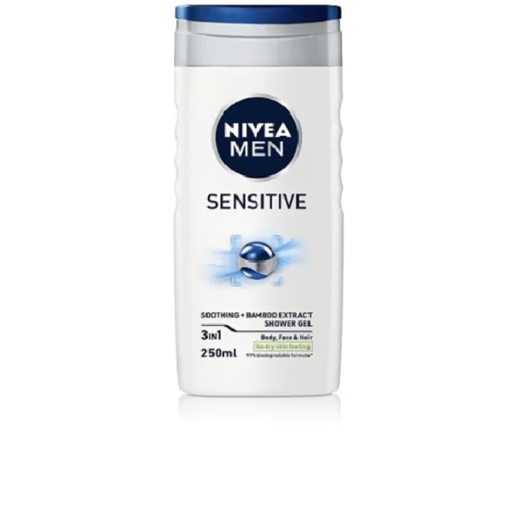 شامپو بدن نیوآ NIVEA مدل SESITIVE حجم 250 میلی لیتر