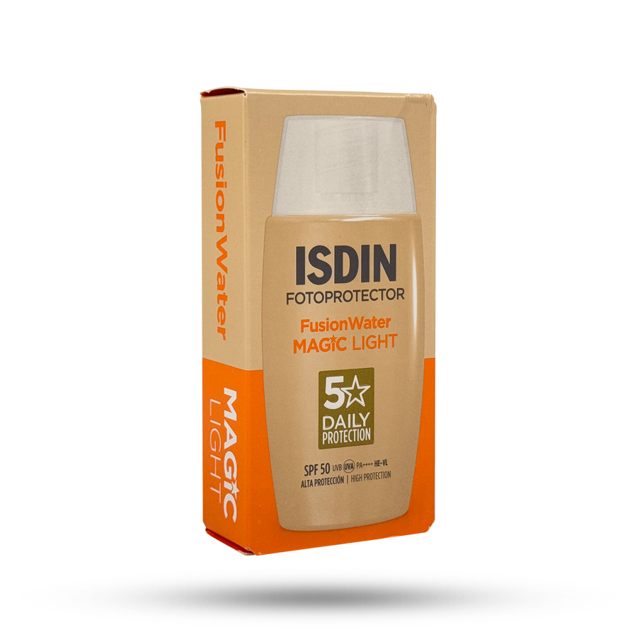ضد آفتاب ایزدین رنگی فیوژن واتر مجیک لایت Isdin Magic Light spf50 حجم ۵۰ میل