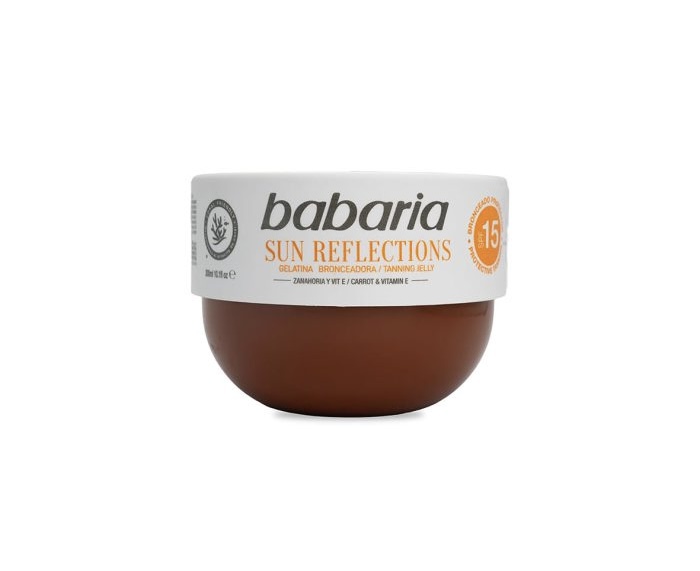 ژل برنز کننده بدن باباریا Babariaحاوی ویتامین E و روغن هویج دارای Spf15