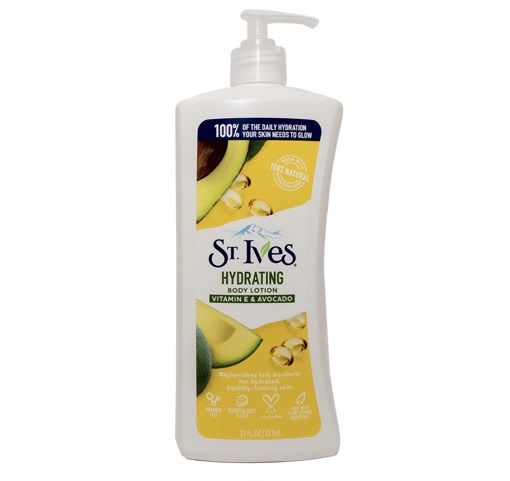 لوسیون بدن stives مدل hydrating vitamin E & Avocado حجم ۶۲۱ میل
