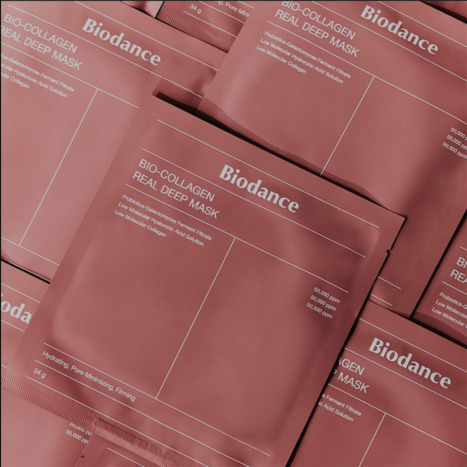 ماسک صورت کلاژن ساز بیودنس ۴ عددی Biodance